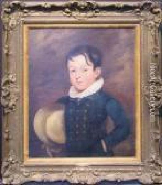Portrait Of A Boy With Hat Oil Painting - John Constable