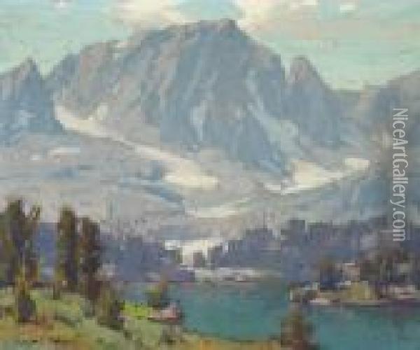 A High Sierra Lake Oil Painting - Edgar Alwin Payne