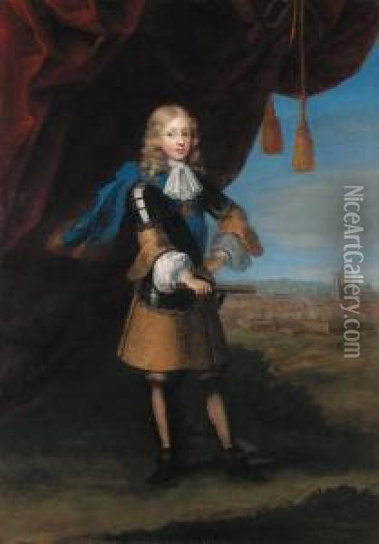 Portrait Of Vittorio Amedeo Ii, Duke Of Savoy Oil Painting - Paul Mignard