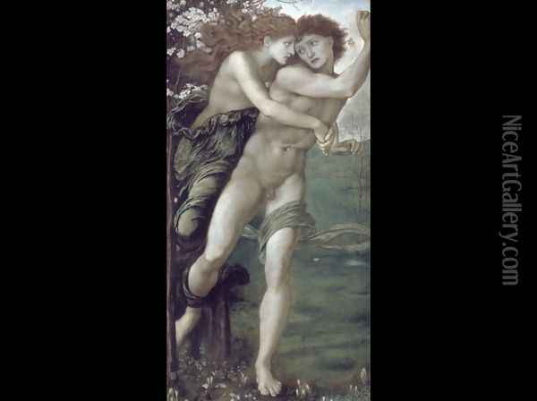 Phyllis and Demophoon Oil Painting - Sir Edward Coley Burne-Jones