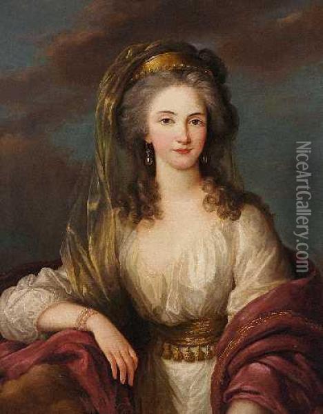 Portrait Der Pamela Lady
Edward Fitzgerald (1773-1831) Oil Painting - Elisabeth Vigee-Lebrun