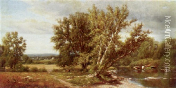 Country Landscape Oil Painting - John Clinton Ogilvie