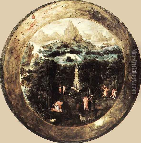 The Paradise Oil Painting - Herri met de Bles