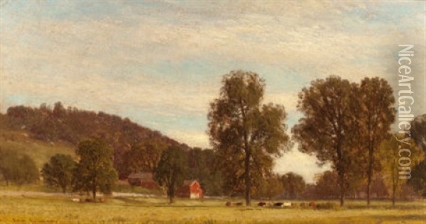 Saw Mill Valley, Pennsylvania Oil Painting - Samuel Colman