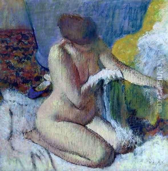 After the Bath 2 Oil Painting - Edgar Degas
