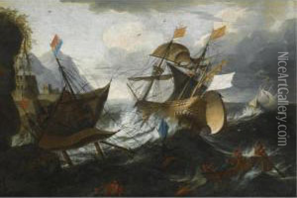 Antwerp 1607/08 - 1660 Paris Oil Painting - Matthieu Van Plattenberg