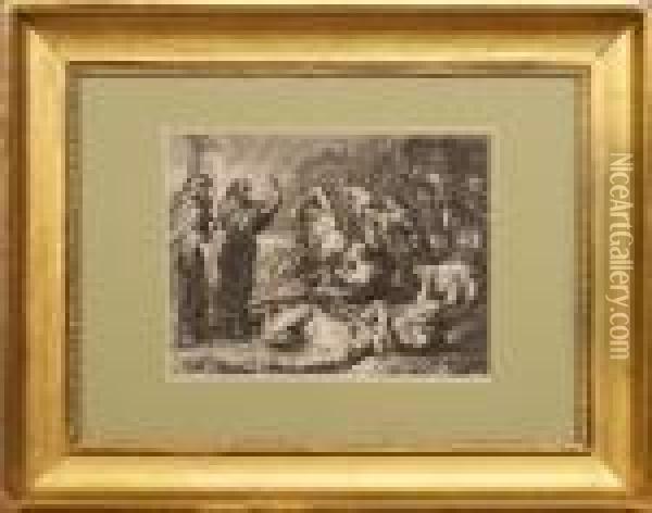 Stampa Da Pietro Paolo Rubens Raffigurante Episodio Biblico Oil Painting - Peter Paul Rubens