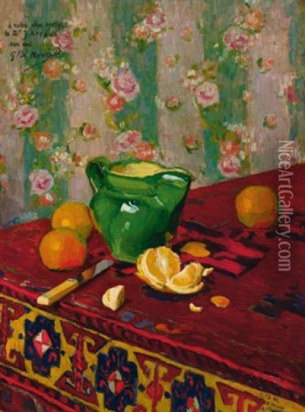Nature Morte Aux Oranges Oil Painting - Georges Daniel Monfreid