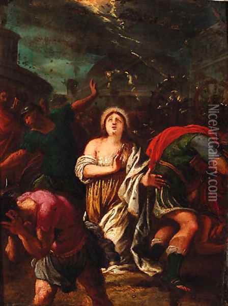The martyrdom of Saint Catherine Oil Painting - Hans Rottenhammer
