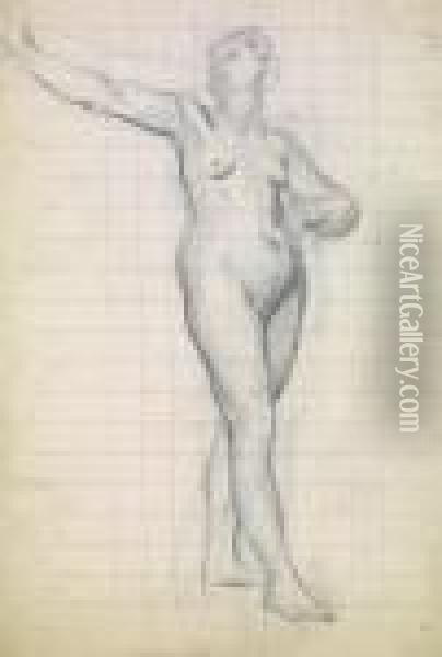 Etude Recto Verso De Femme En Pied Pour < Le Sacrifice A La Patrie
> Oil Painting - Luc-Olivier Merson