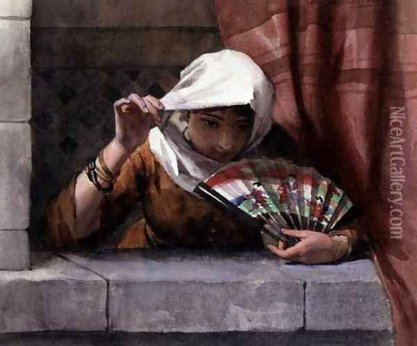 A Spanish Beauty, 1884 Oil Painting - Willem II Steelink