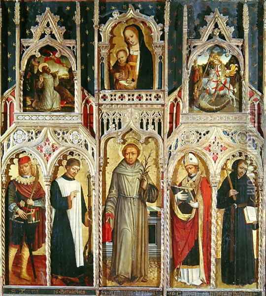 Altarpiece of St. Anthony Oil Painting - Ludovico Brea
