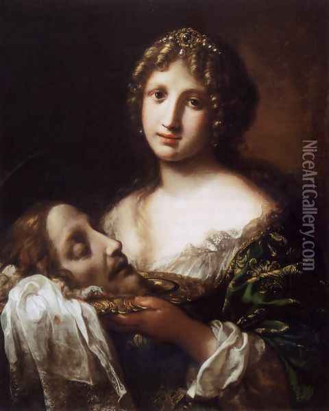 Salome with the Head of the Baptist Oil Painting - Onorio Marinari