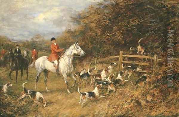 In For the Kill Oil Painting - Heywood Hardy