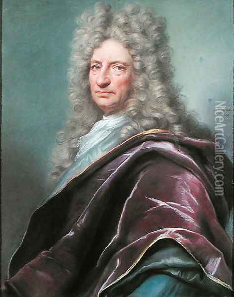 Samuel Bernard 1651-1739 Comte de Coubert, 1699 Oil Painting - Joseph Vivien