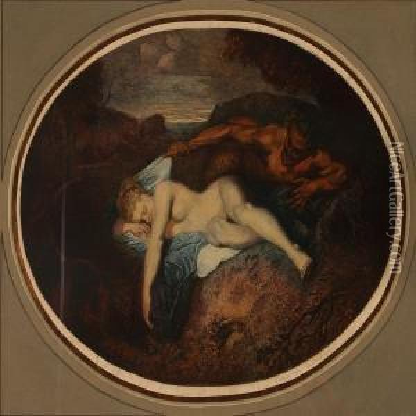 Bacchus And Ariadne Oil Painting - Watteau, Jean Antoine