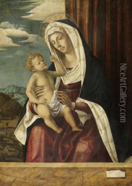Madonna And Child Oil Painting - Maria Antonio Da Carpi
