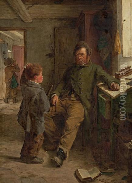 Both Puzzled! Oil Painting - Erskine Nicol