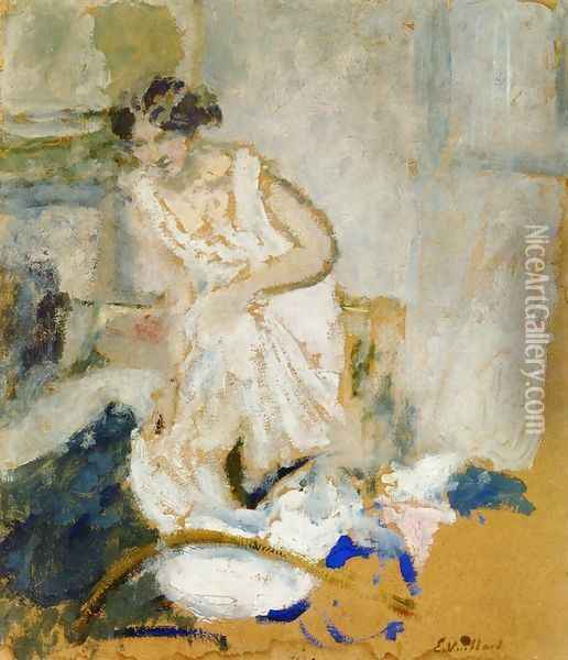 Study of a Woman in a Petticoat Oil Painting - Jean-Edouard Vuillard