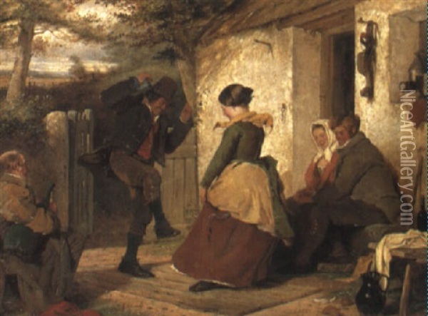Over The Buckle Oil Painting - Erskine Nicol