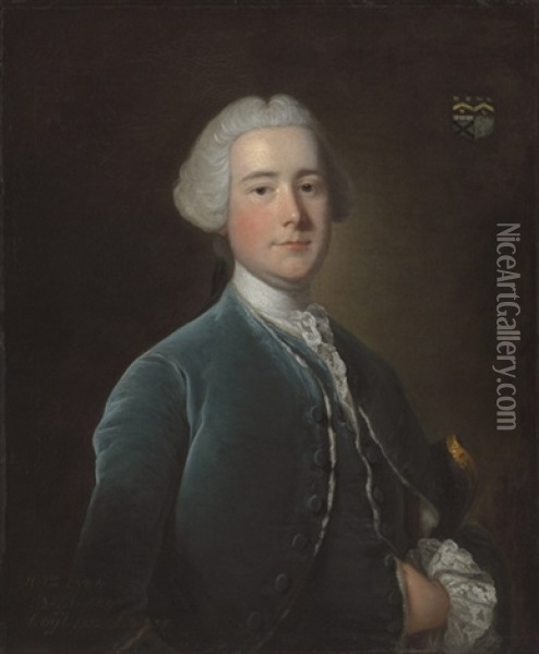 Portrait Of William Fytche Of Bengal Oil Painting - Thomas Hudson