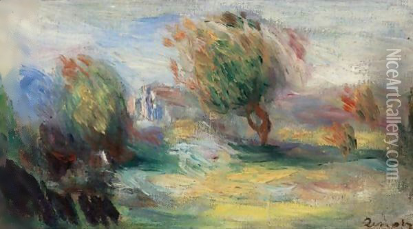 Paysage 4 Oil Painting - Pierre Auguste Renoir