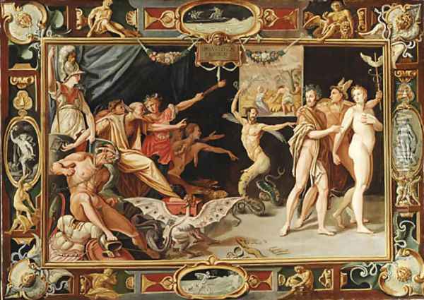 The Calumny of Apelles Oil Painting - Federico Zuccaro