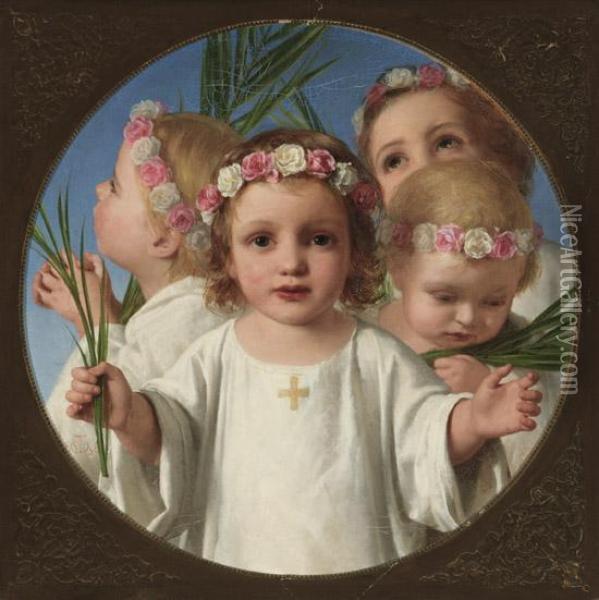 Holy Innocents Oil Painting - William Charles Thomas Dobson