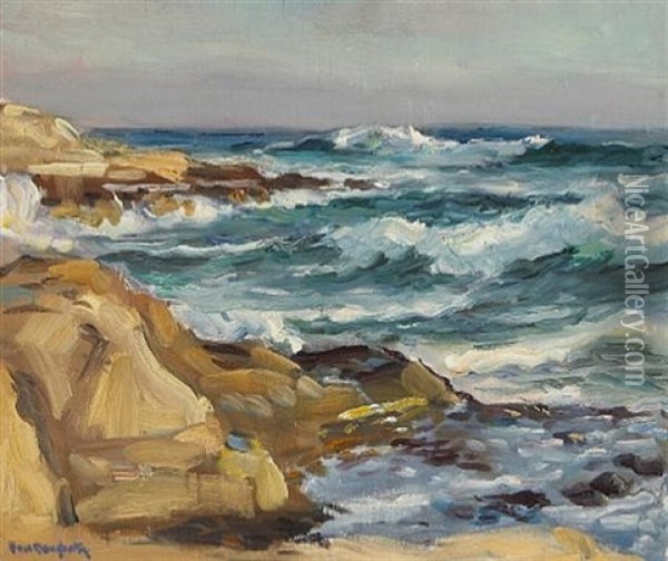 Coast Of Big Sur Oil Painting - Paul Dougherty