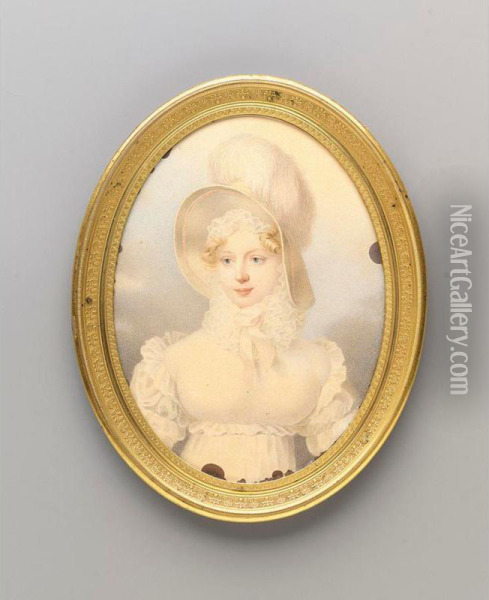 Grand Duchess Maria Pavlovna, Grand Duchess Of Saxe-weimar-eisenach (1786-1859) Oil Painting - Jean Henri Benner