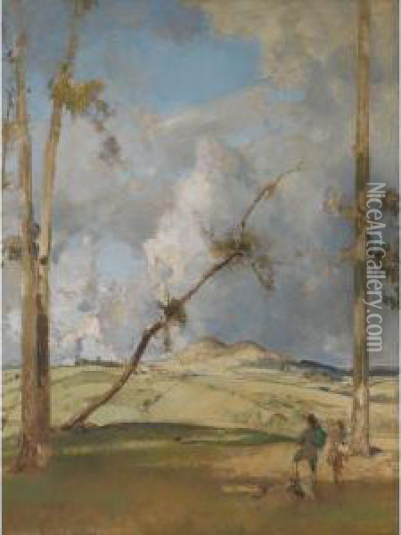 Rhymer's Hill Oil Painting - Edward Arthur Walton