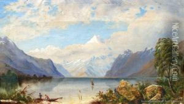 Mt Cook Oil Painting - Charles Blomfield