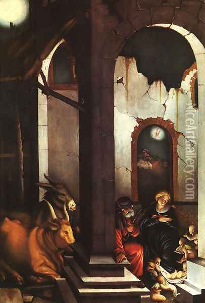 Nativity 1520 Oil Painting - Hans Baldung Grien
