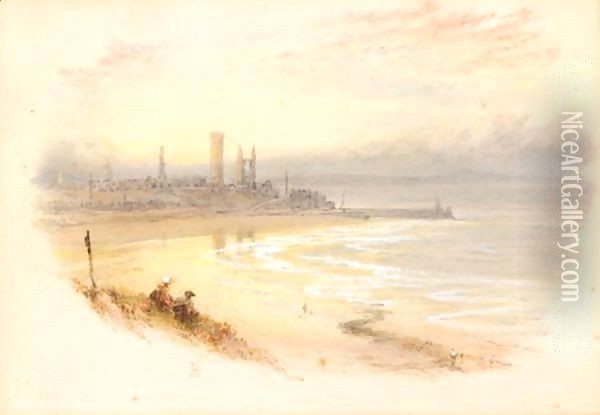 St Andrews abbey Oil Painting - Myles Birket Foster