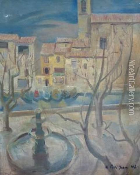 A : Martigues Oil Painting - Jean Alfred Adler