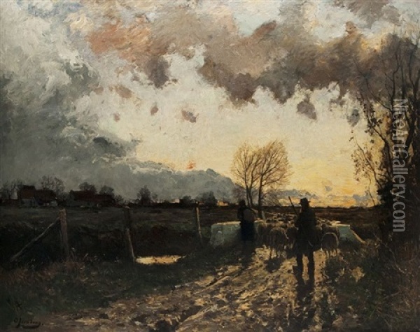 Herbst Oil Painting - Olof August Andreas Jernberg