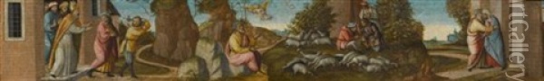Predellentafel Mit Der Legende Von Joachim Oil Painting - Lorenzo Fasolo