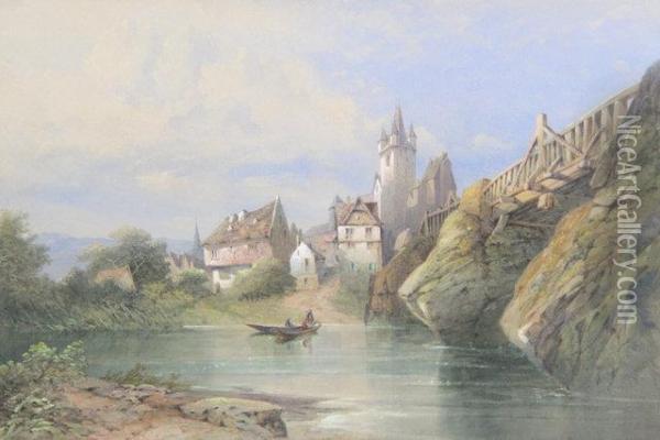 Rhineland Oil Painting - Edward M. Richardson
