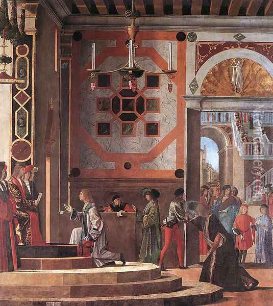 Departure of the Ambassadors (Partenza degli Ambasciatori) Oil Painting - Vittore Carpaccio