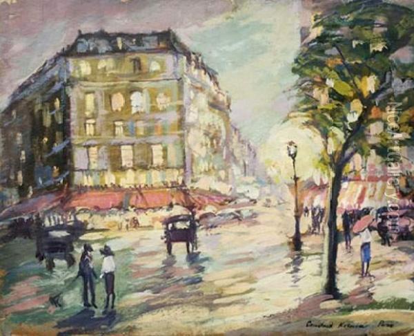 Boulevard Edgar Quinet Oil Painting - Konstantin Alexeievitch Korovin
