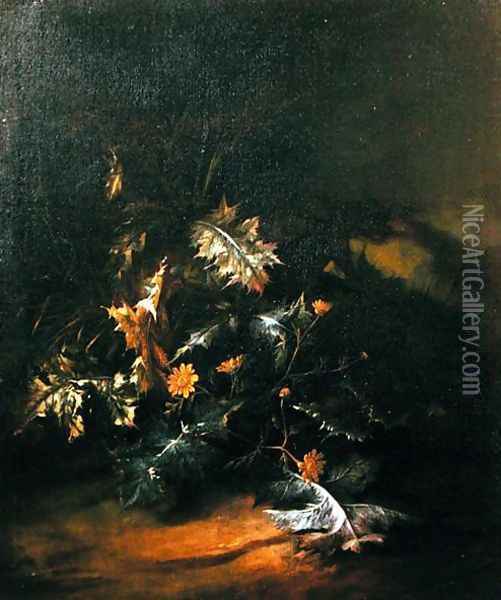 Thistles Oil Painting - Jan van Kessel