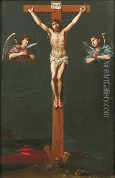 Cristo In Croce Oil Painting - Pietro Bernardi