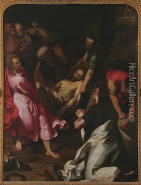 The Entombment Of Christ Oil Painting - Federico Barocci
