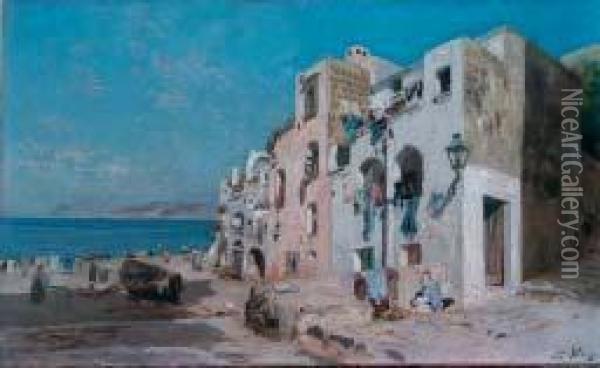Marina Di Capri Oil Painting - Bernard Hay