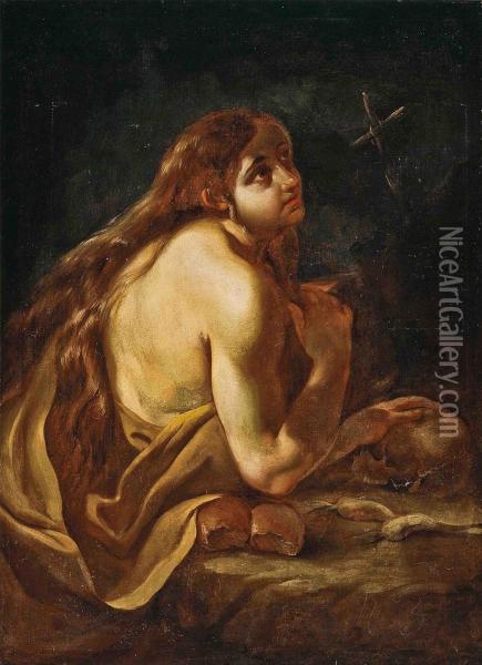 The Penitent Magdalene Oil Painting - Domenico Fetti