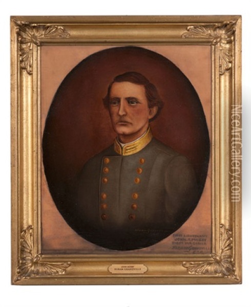 Csa Colonel John Singleton Mosby Oil Painting - Hiram Grandville