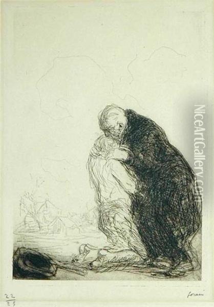 Return Of The Prodigal Son Oil Painting - Jean-Louis Forain