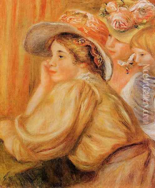 Coco And Two Servants Oil Painting - Pierre Auguste Renoir