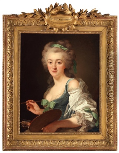 Anne Vallayer-coster (1744-1818) Oil Painting - Alexander Roslin