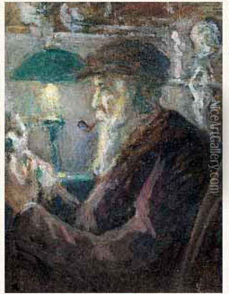 Portrait Presume De Camille Pissarro Oil Painting - Maximilien Luce